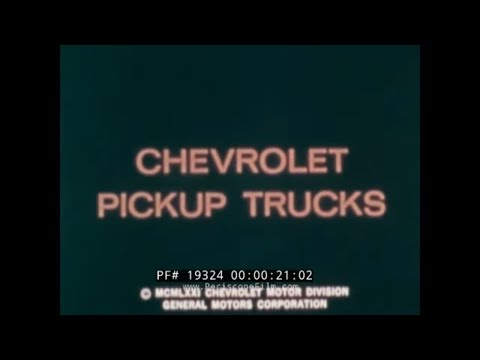 Видео: Пикап Chevrolet 1972 года против моделей Ford Chevrolet Blazer. Рекламный фильм General Motors 19324