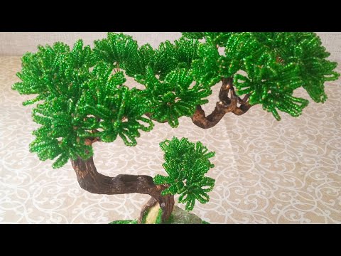 Видео: МК бонсай из бисера. Елена Кулик. Beaded bonsai master class.