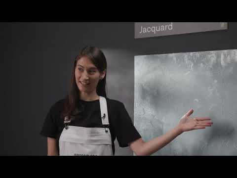 Видео: Нанесение декоративного покрытия Jacquard (Жаккард)