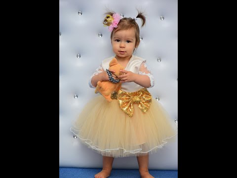 Видео: МК Нарядное Платье для Девочки  ч.1/ How to Sew the Dress,  Elegant Dress  DIY p.1