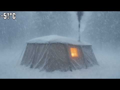 Видео: Я выжил в метель при -51°C | Жизнь вдали от цивилизации в глубоком снегу