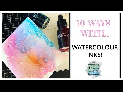 Видео: 10 способов работы с акварельными чернилами — удивительные техники, которые помогут вам извлечь м...