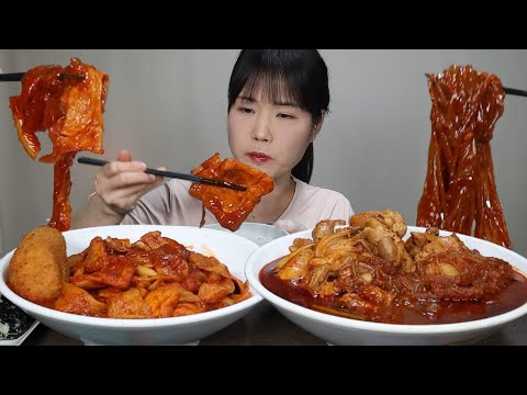 Видео: Ёптток, Ёптток, Ёптток, Ттокпокки, жареный куриный суп, острый суп, мокпан