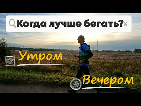 Видео: Когда лучше бегать, утром или вечером?