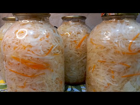 Видео: Капуста на зиму ~ЗАГОТОВКИ НА ЗИМУ~
