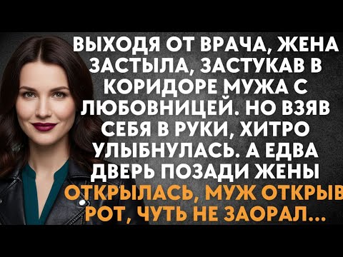 Видео: Выходя от врача жена застыла, застукав в коридоре мужа с любовницей. Но взяв себя в руки, улыбнулась