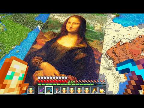 Видео: Я Построил КАРТИНУ МОНА ЛИЗЫ за 27 ЧАСОВ в Майнкрафт…