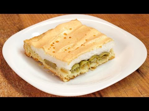 Видео: Пирог с ревенем и безе / How to make Rhubarb meringue pie ♡ English subtitles