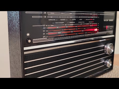 Видео: Радиоприемник ВЭФ 202+ ФМ блютуз подсветка аккумулятор 🔋+ профилактики