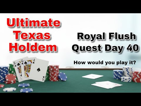 Видео: Royal Flush Quest: День 40 — Как бы вы разыграли эту окончательную комбинацию Техасского Холдема?