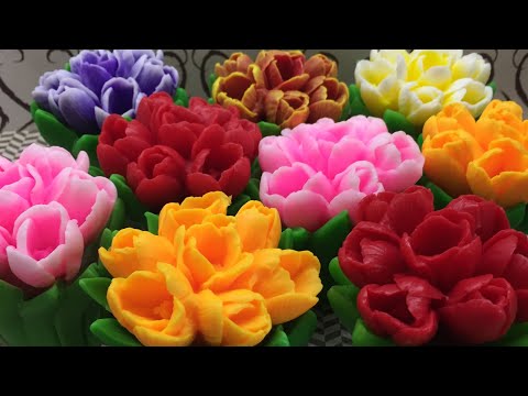 Видео: Мыловарение!❤️букет тюльпанов ❤️