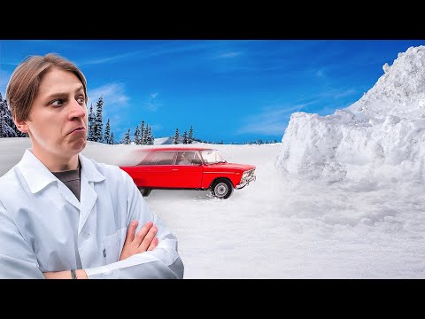 Видео: ПРОБЬЁТ ЛИ МАШИНА ОГРОМНЫЙ СУГРОБ?