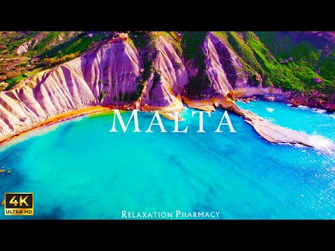 Видео: Мальта 4K Ultra HD - Релаксационный фильм 4K - Потрясающая красивая природа с расслабляющей музыкой