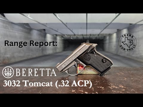 Видео: Отчет о стрельбе: Beretta 3032 Tomcat (карманный пистолет .32ACP с откидным стволом)