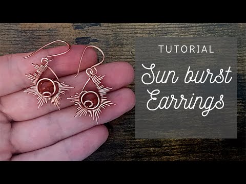 Видео: Серьги «Вспышка солнца» | Мастер-класс