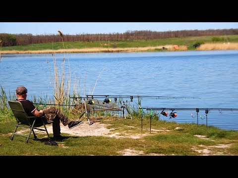 Видео: Ловля карпа на бойлы.Неожиданный конец рыбалки.Марьевское водохранилище 13-14.05.2017