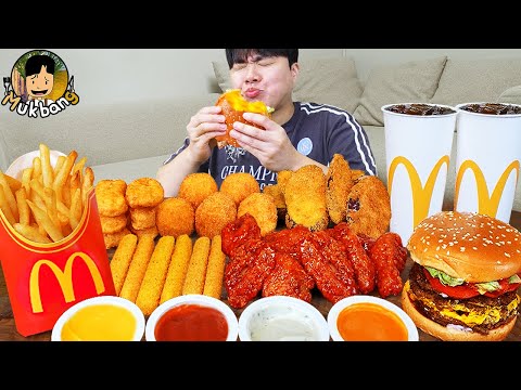 Видео: ASMR MUKBANG | Хрустящая жареная курица, Чизбургер, сырная палочка рецепт ! принимать пищу