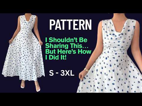 Видео: Элегантное летнее платье | Лучшие советы по пошиву, о которых никто не говорит