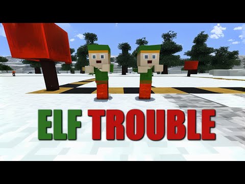 Видео: Злые эльф портят новый год в майнкрафт// ELF TROUBLE