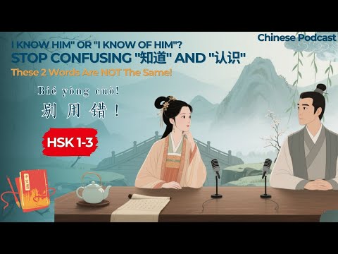 Видео: [HSK 1–3] Перестаньте путать "知道" (zhīdào) и "认识" (rènshi)! | 别再用错“知道”和“认识”了！