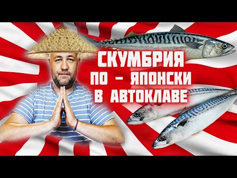 Видео: СКУМБРИЯ по-японски. Домашние рыбные консервы скумбрия в АВТОКЛАВе в реторт пакете