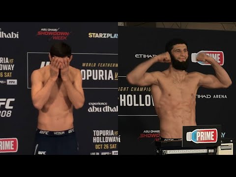 Видео: ХАМЗАТ ЧИМАЕВ успел в последний момент! ВЗВЕШИВАНИЕ UFC 308: Топурия, Шара Буллет, Уиттакер