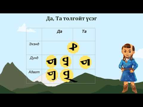 Видео: монгол бичгийн хичээл
