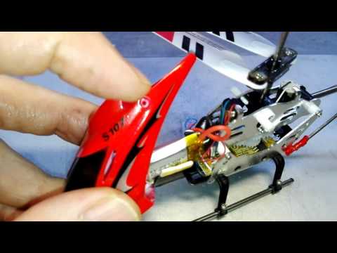 Видео: RC Helicopter S 107 ремонт , замена двигателя нижнего винта