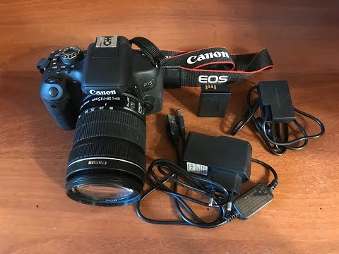 Видео: Каплер ACK-E18(фальшь-аккумулятор) для Canon 750D