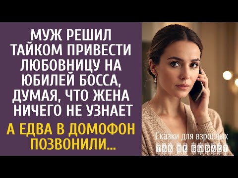 Видео: Муж решил привести любовницу на юбилей босса, думая, что жена не узнает… А едва в домофон позвонили…