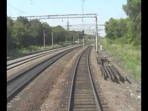 Видео: Ртищево-Лиски. Вид из кабины электровоза ЧС4