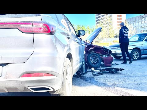 Видео: Дтп на скорости 51 км/ч на Чери Тигго 7 про макс. Как авто прошёл краш тест? что с запчастями?