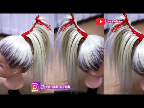 Видео: Причёска Хвост скорпиона  ОЧЕНЬ ПРОСТО  Коса с лентой   Peinado rapido y fácíi