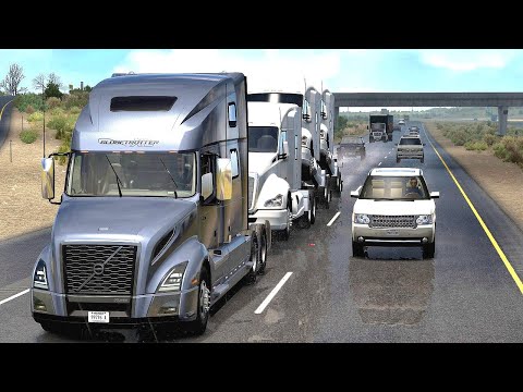 Видео: American Truck Simulator - ПРИВЁЗ МАШИНЫ В ПОРТ # 54