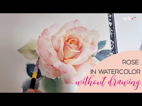 Видео: Рисовать розы без эскизов🧡