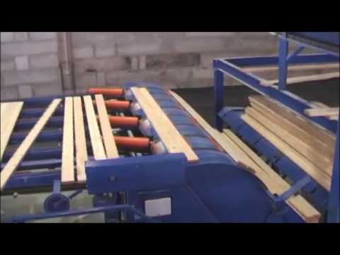Видео: Brodbaek & Co линия лесопиления без сортировки пиломатериала yt