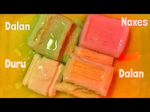 Видео: ASMR SOAP 🧡 GLYCERIN Soaps Set 💚 Soaked Soap || АСМР Размокшее Мыло #asmr