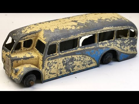 Видео: Модный ремонт одноэтажного автобуса № 29э. Год выпуска 1948. Модель игрушки литая.