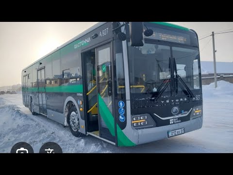 Видео: Как побрать до остановки беймбет майлин на автобусе yutong маршрут №24