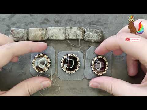 Видео: Посмотрите, насколько просто! Браслет из стеклянных кабошонов для аквариума #diy #beads  #new