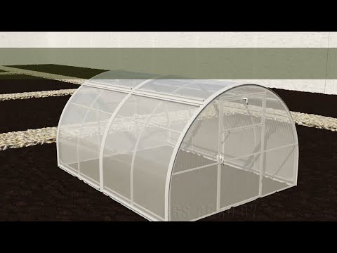 Видео: Сборка теплицы Тюльпан Антишторм 2021 | Installation of the greenhouse Tulpan Antishtorm