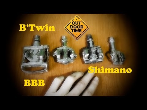 Видео: Контактные педали BBB, Shimano, B'Twin. Сравниваем, критикуем