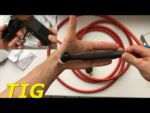Видео: Tig горелка + педаль с Алиэкспресс