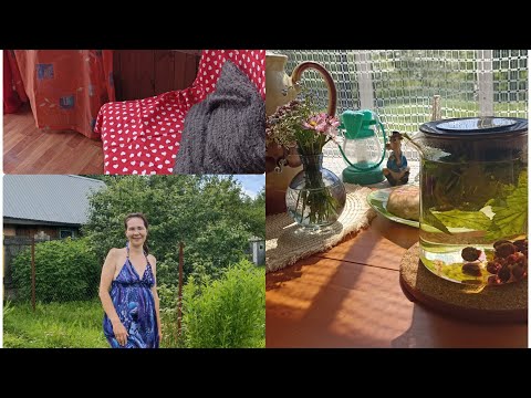 Видео: На даче 🍒 Пирожки из лаваша 🌮 Немного уборки 🧺