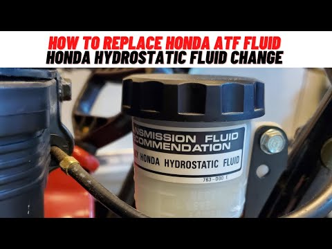 Видео: Замена гидростатической жидкости Honda, как заменить гидростатическую жидкость на снегоуборщике,