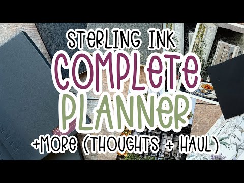 Видео: ПОЛНЫЙ ПЛАНИРОВЩИК Sterling Ink + многое другое | Мои мысли и то, что я храню