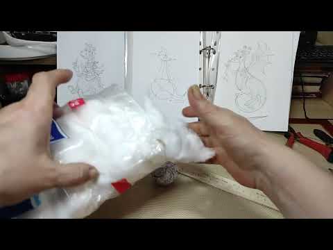 Видео: 🦕🦖Ватная игрушка ДРАКОША СРЕДНЕНЬКИЙ   Урок 1  Делаем заготовки