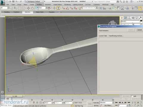 Видео: 3D Моделирование ложки за пару минут
