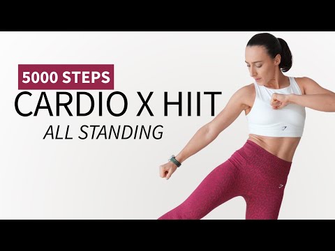Видео: 30-минутная силовая кардио-тренировка средней интенсивности | Домашняя тренировка на всё тело | В...