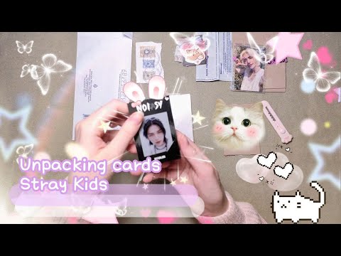 Видео: Распаковка карт Stray Kids ep. 1| Hyunjin 🌺 Хёнджин | K-pop photocards unboxing